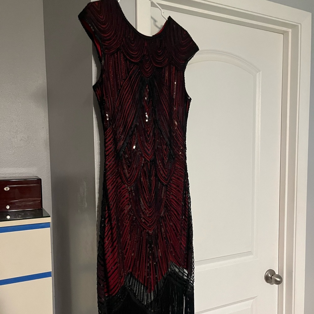 Flapper dress red